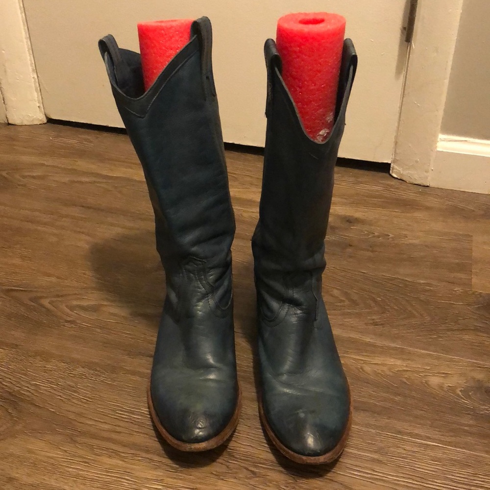 Blue Frye leather boots